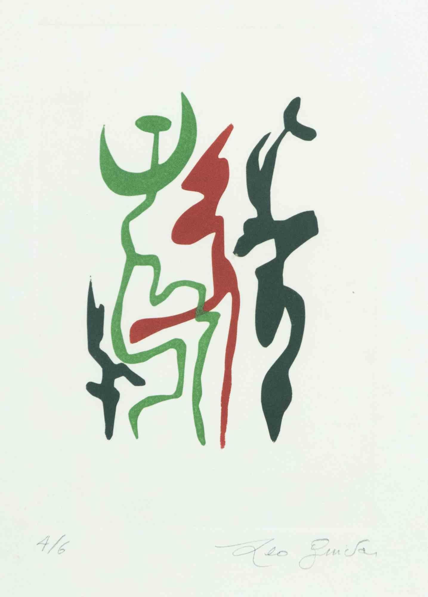 Abstract composition is an original Contemporary artwork realized in 1970s by the italian Contemporary artist Leo Guida (1992 - 2017).

Original mixed colored lithograph.

Hand signed and numbered on the lower right margin. Edition of