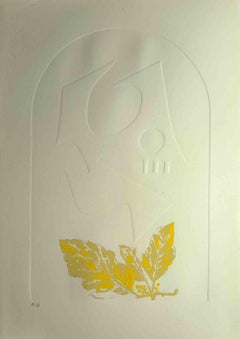Composizione astratta - Acquaforte originale di Leo Guida - Anni '70