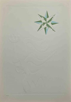 Abstract Composition - Screen Print by Leo Guida - 1980s