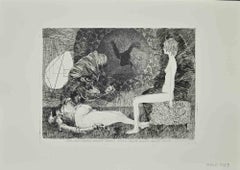 Allo stesso tempo - Acquaforte di Leo Guida - Anni '70