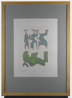 Awake - Original Lithograph by Leo Guida - 1985