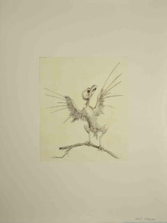 Bird - Original Etching by Leo Guida - 1970s 