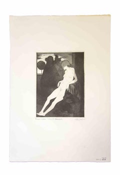  Blindfold Sibyl - Original Print by Leo Guida - 1971