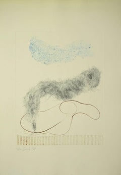 Composizione 1971 - Acquaforte originale di Leo Guida - 1971