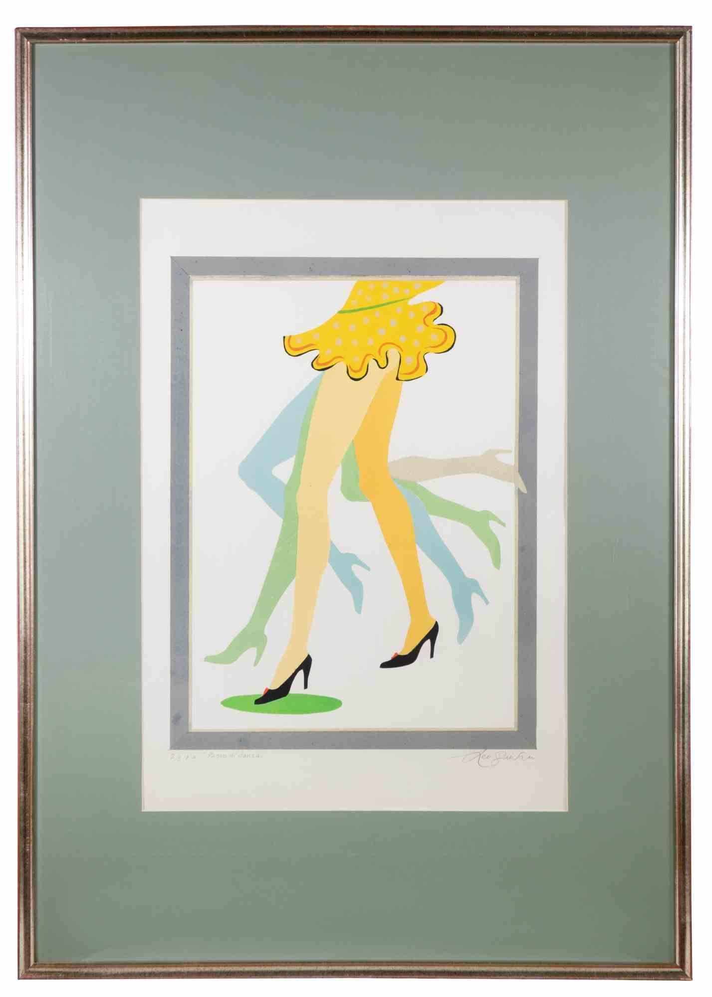 Passo di danza - Litografia di Leo Guida - 1975 in vendita 2