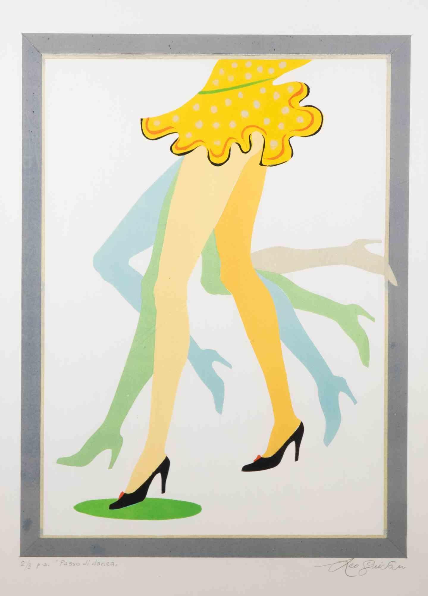 Dance Step ist ein zeitgenössisches Kunstwerk von Leo Guida aus dem Jahr 1975.

Gemischtfarbige Lithographie.

Am unteren Rand handsigniert, nummeriert und betitelt.

Originaltitel: Passo di danza

Auflage 2/3

Inklusive Rahmen

Leo Guida  (1992 -