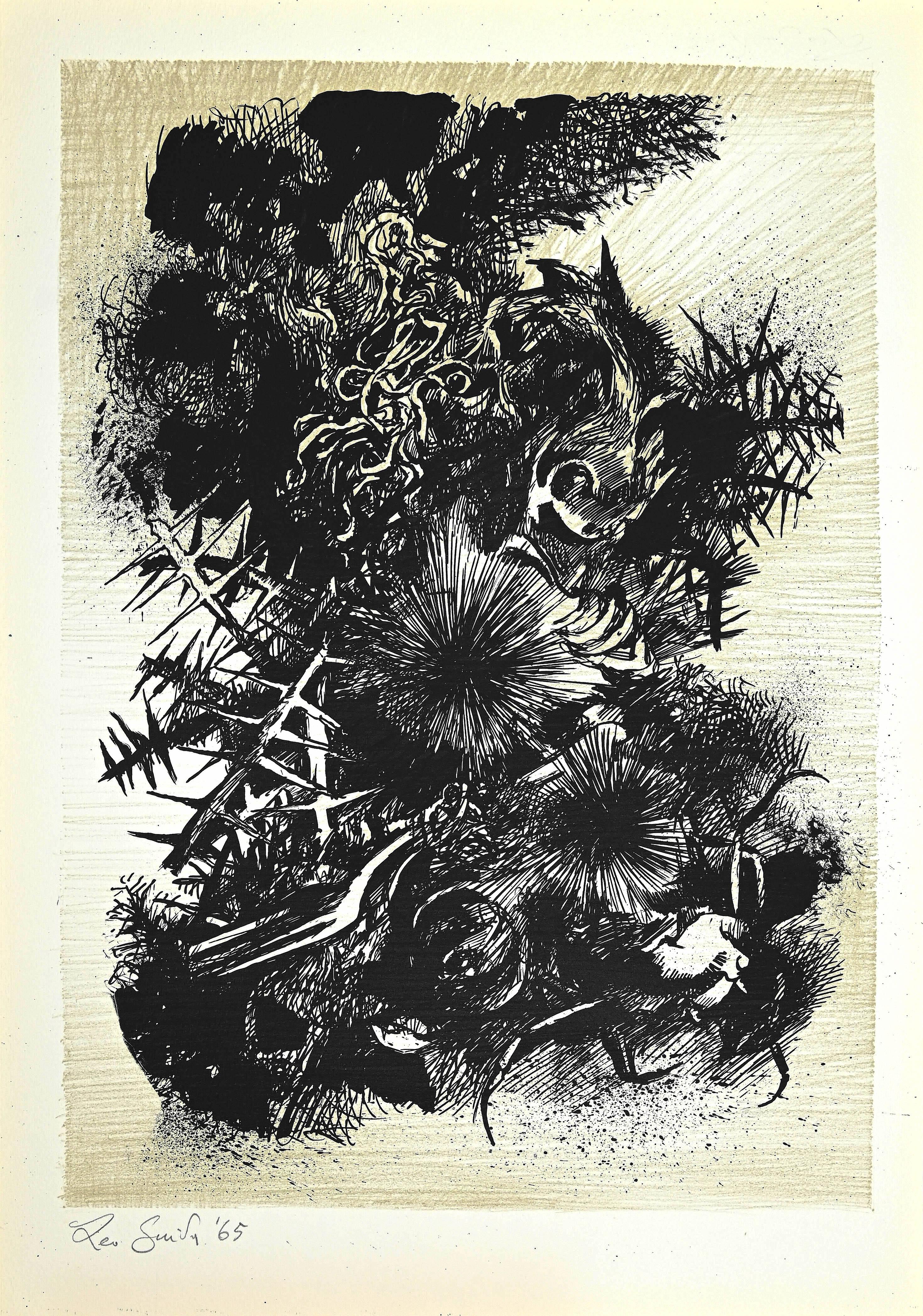 Decadence 4 is an original etching realized by Leo Guida in 1965.

The artwork is hand-signed by the artist on the lower left corner.

Leo Guida artist sensitive to current issues, artist movement and techniques, has been able to weave with many