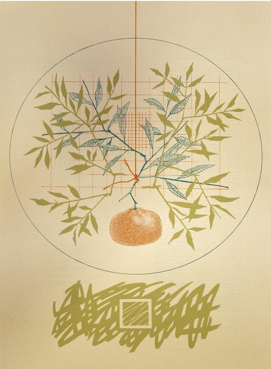 Future Garden - Original Screen Print by Leo Guida - 1976 