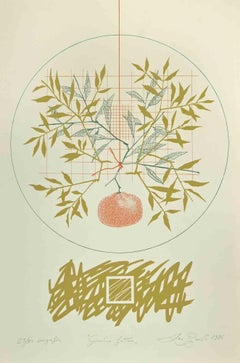 Jardin du futur - Sérigraphie de Leo Guida - 1976