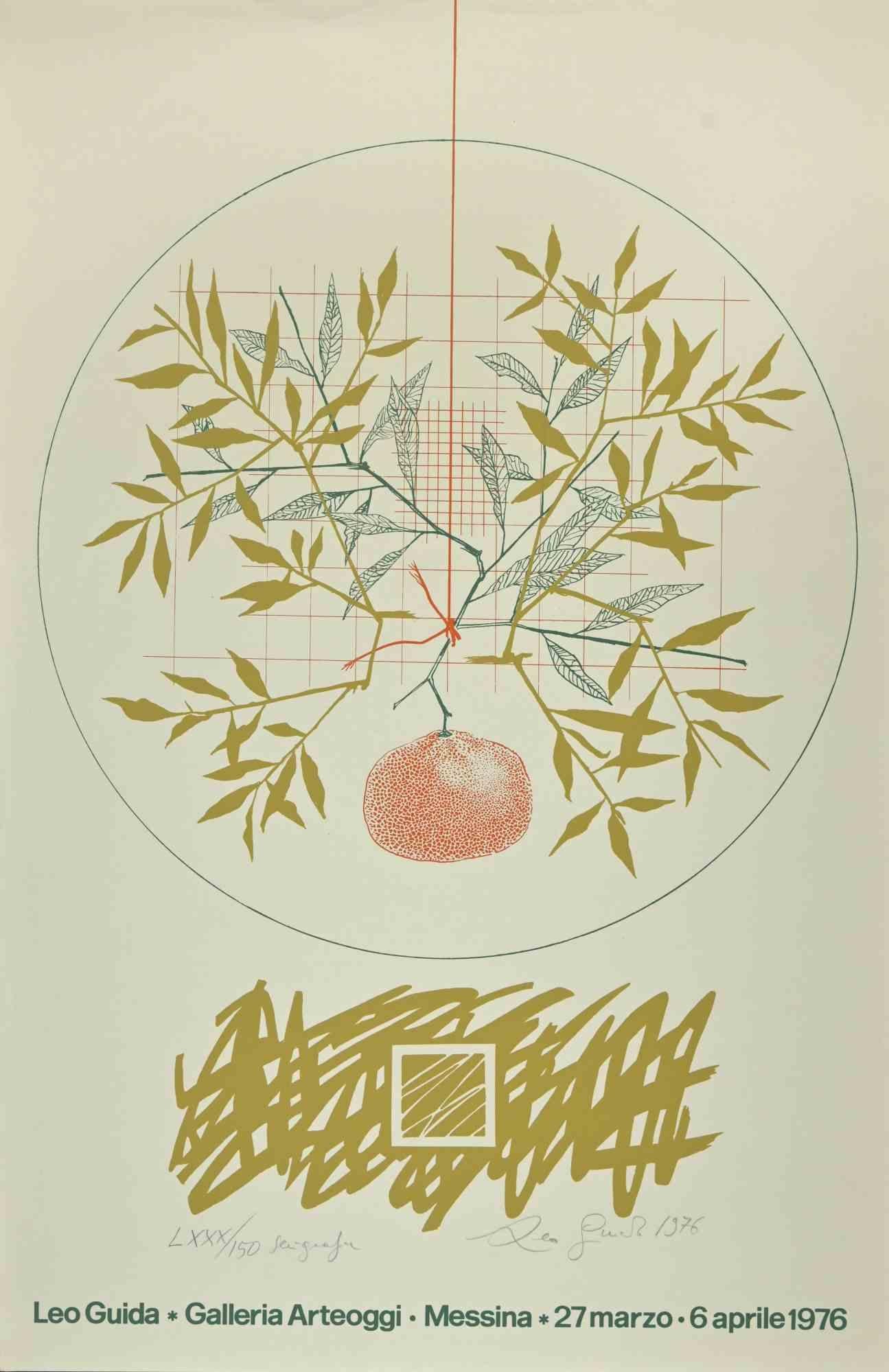 Future Garden is an original screen print realized by Leo Guida in 1976.

Hand signed and dated.

Edition of 50.

Excellent condition.

Leo Guida  (1992 - 2017). Sensitive to current issues, artistic movements and historical techniques, Leo Guida