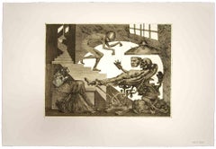 Gli Anni del Dolore (The Years of Pain) - Original Etching by Leo Guida - 1975