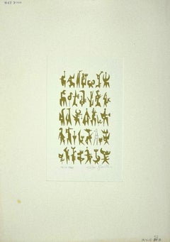 Idols – Radierung auf Papier von Leo Guida – 1986