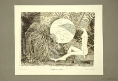 Interview with the Sibyl - Original Etching by Leo Guida - 1970