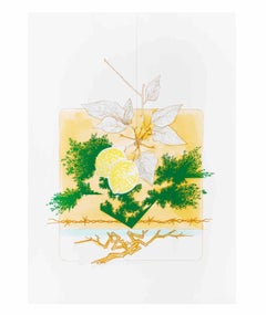 Vintage Lemons - Screen Print by Leo Guida - 1972