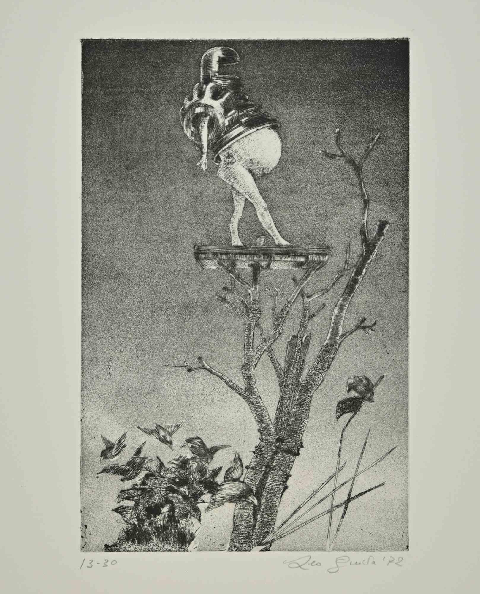 Mechanical Woman is an artwork realized by Leo Guida, in the 1970s. 

Etching on paper,

Hand-signed and numbered. Edition 13 of 30.

Good conditions