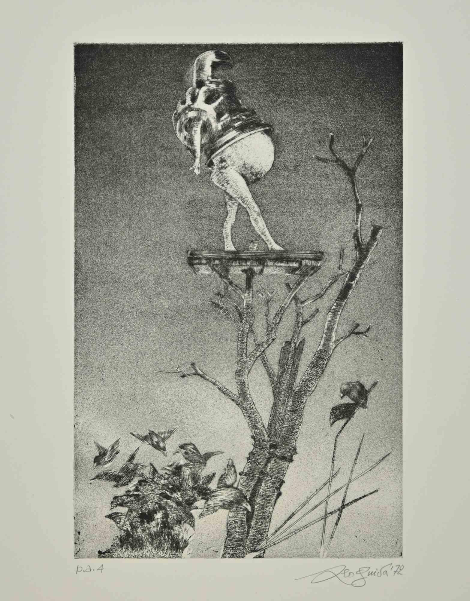 Mechanical Woman is an artwork realized by Leo Guida, in 1972. 

Etching on paper,

Hand-signed and artist's proof.

Good conditions