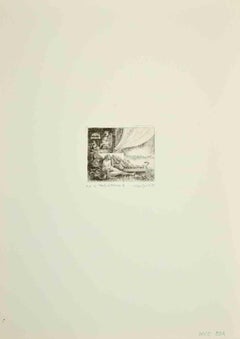 Morte di Franco - Print by Leo Guida - 1970s