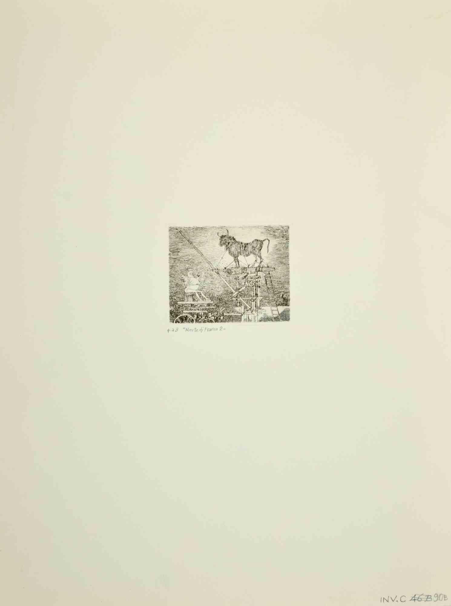 Morte di Franco - Imprimé de Leo Guida - 1970