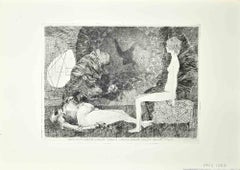 Nello Stesso Istante (ripetuto 8 volte) - Etching by Leo Guida - 1970