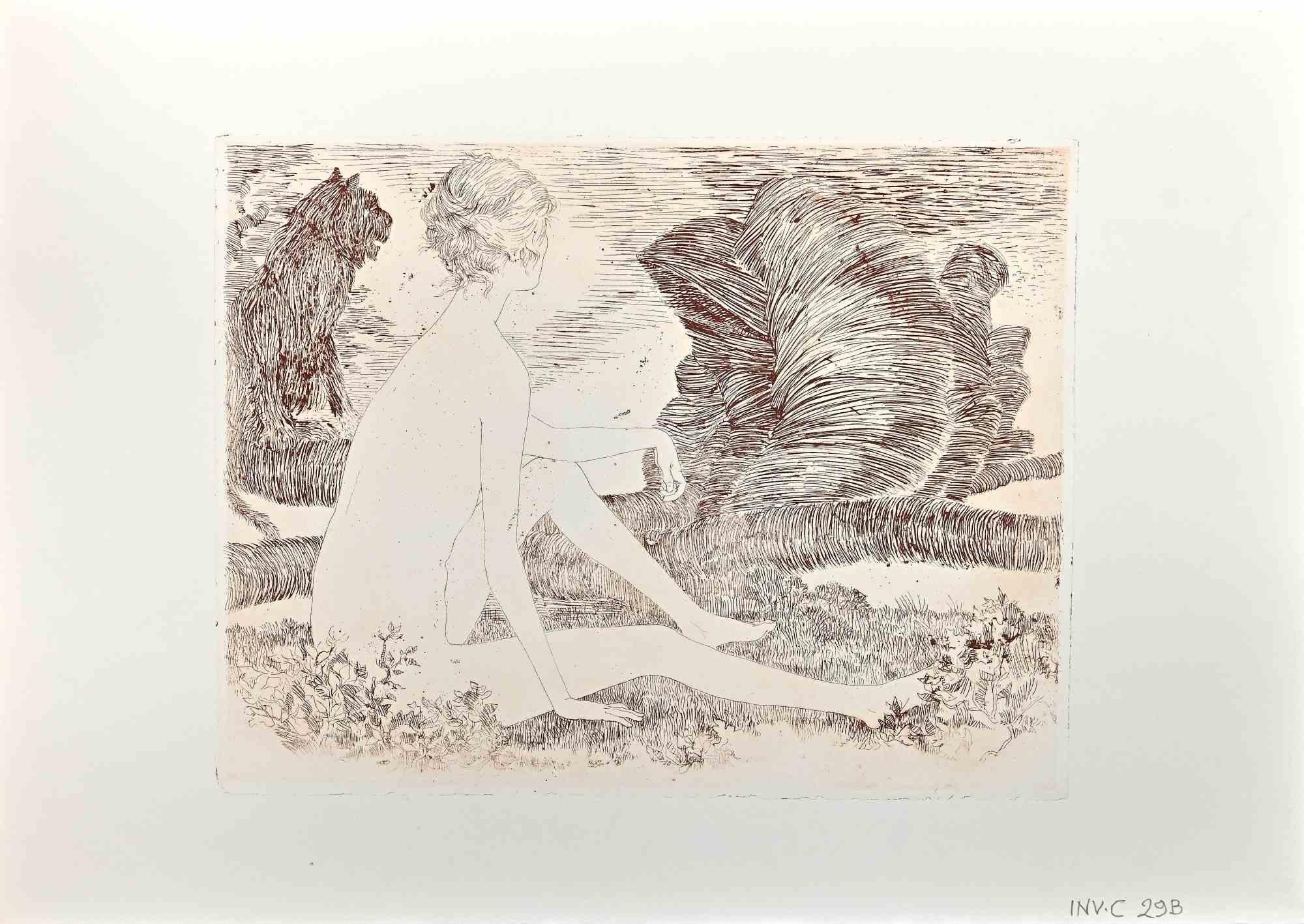 Nude is an artwork realized by Leo Guida, 1971. 

Etching.

35 x 49 cm.

Good considitons!