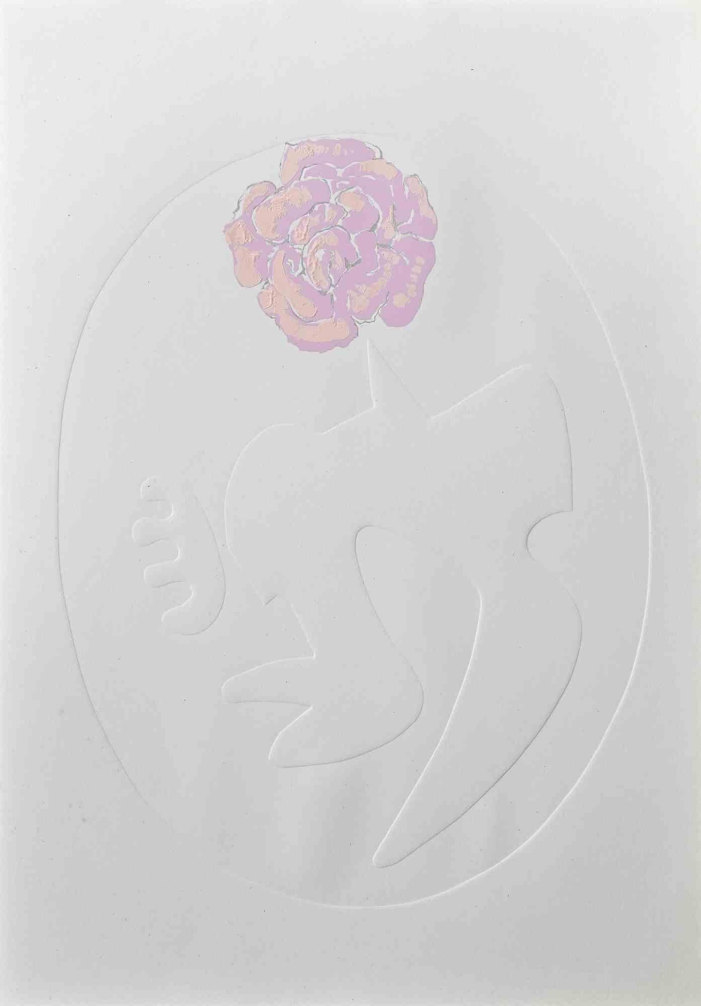 Pink Rose ist ein Siebdruck und eine Prägung von Leo Guida aus den 1971er Jahren.

Guter Zustand, proof artist.

Keine Unterschrift.

Als Künstler, der ein Gespür für aktuelle Themen, künstlerische Strömungen und historische Techniken hat, konnte