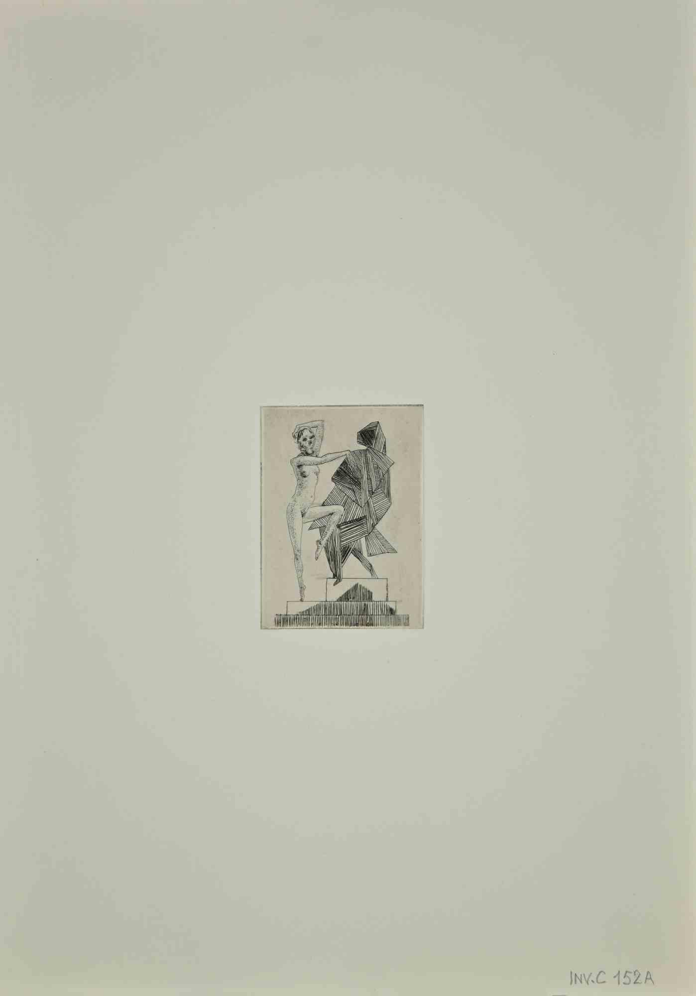 Posing Figures is an artwork realized by Leo Guida, in the 1970s. 

Etching and drypoint on paper,

Good conditions

Artist sensitive to current issues, artistic movements and historical techniques, Leo Guida has been able to weave a productive