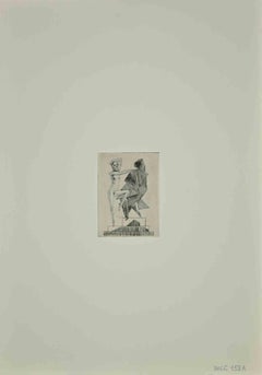 Posing Figures - Etching by Leo Guida - 1970s