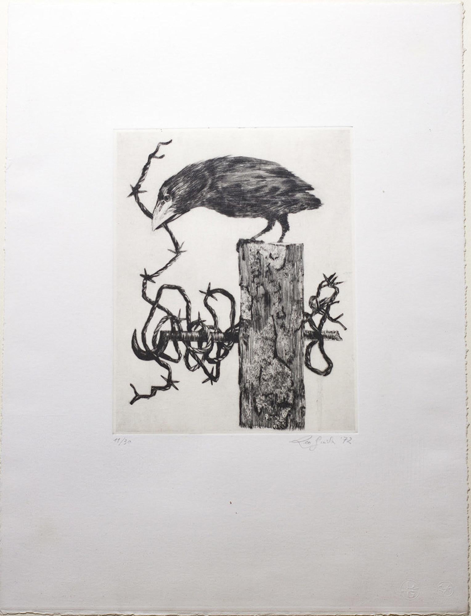 Depredador - Grabado original de Leo Guida - 1972 en venta 1
