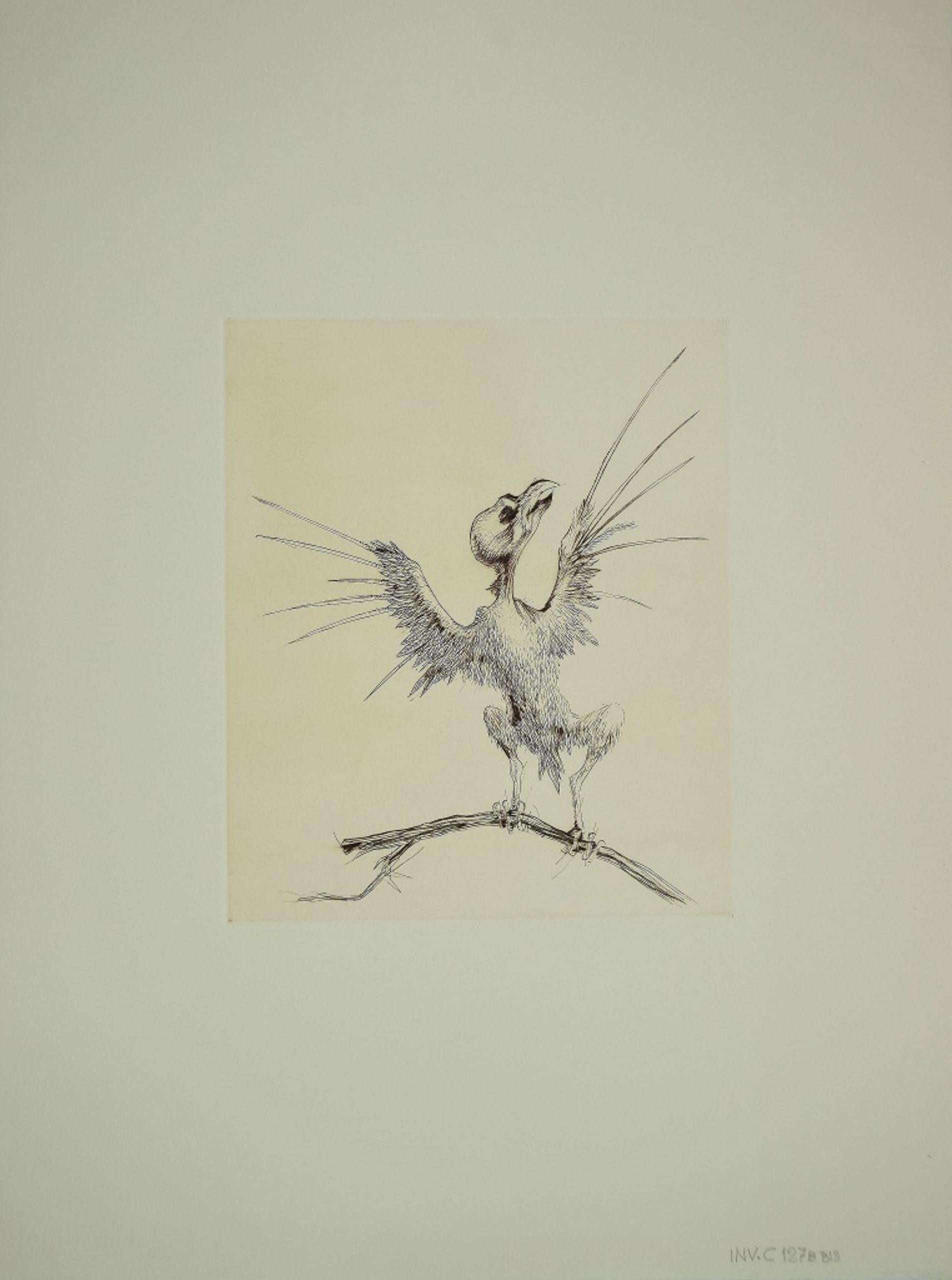 Rapacious is an original Contemporary artwork realized in the 1970s by the italian artist Leo Guida.

Original Etching on paper. 

Excellent conditions.  Image Dimensions: 29 x 0.1 x 24.5 cm

Leo Guida. Sensitive to current issues, artistic