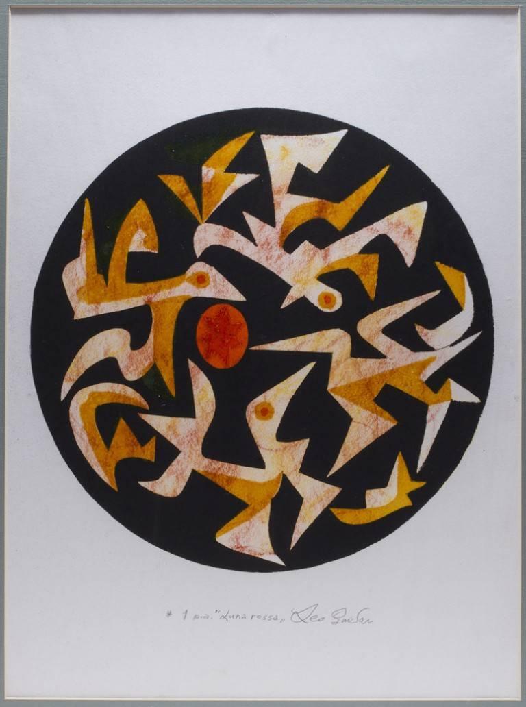 Leo Guida Abstract Print - Red Moon 