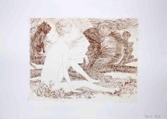 Vintage Sibil - Etching by Leo Guida - 1970s