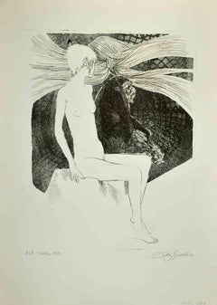 Sibilla - Etching by Leo Guida - 1972