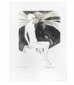 Sibilla (Sibyl) - Etching by Leo Guida - 1972