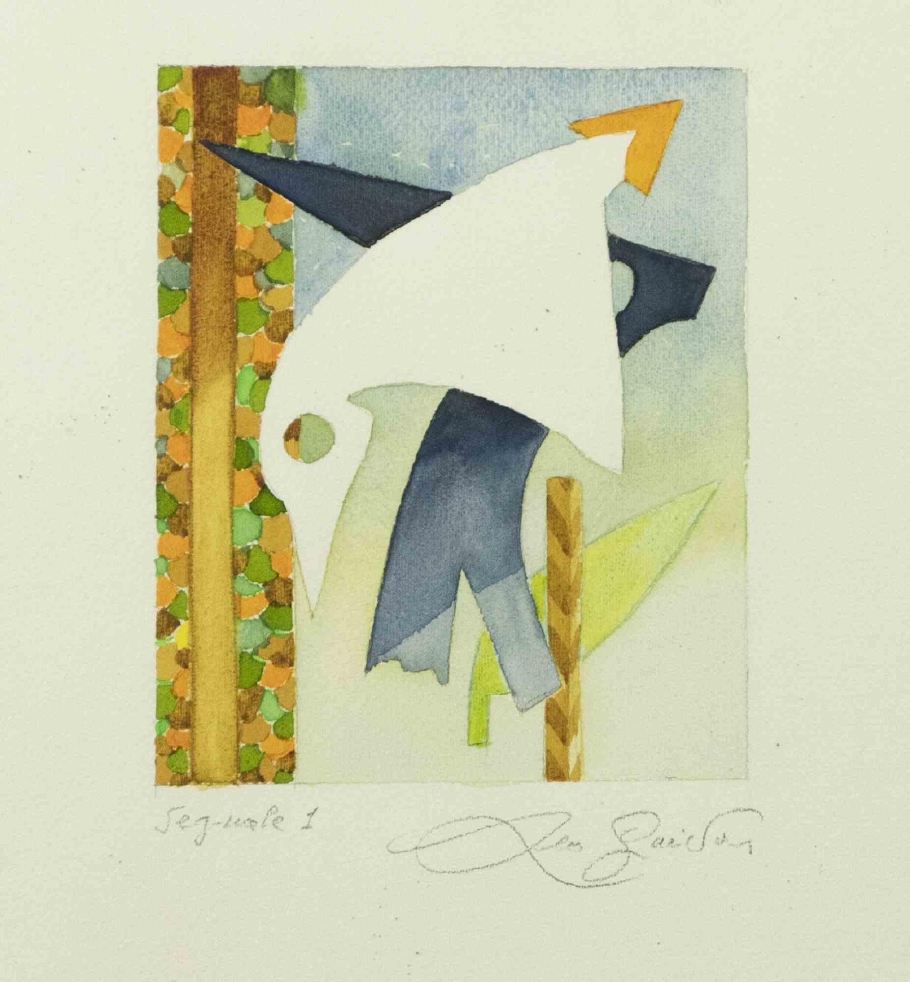 Signal 1 is a contemporary artwork realized by Leo Guida in 1970s

Mixed colored ink and watercolor on paper.

Hand signed, titled on the lower margin

Includes frame: 63.5 x 49 cm

Leo Guida  (1992 - 2017). Sensitive to current issues, artistic