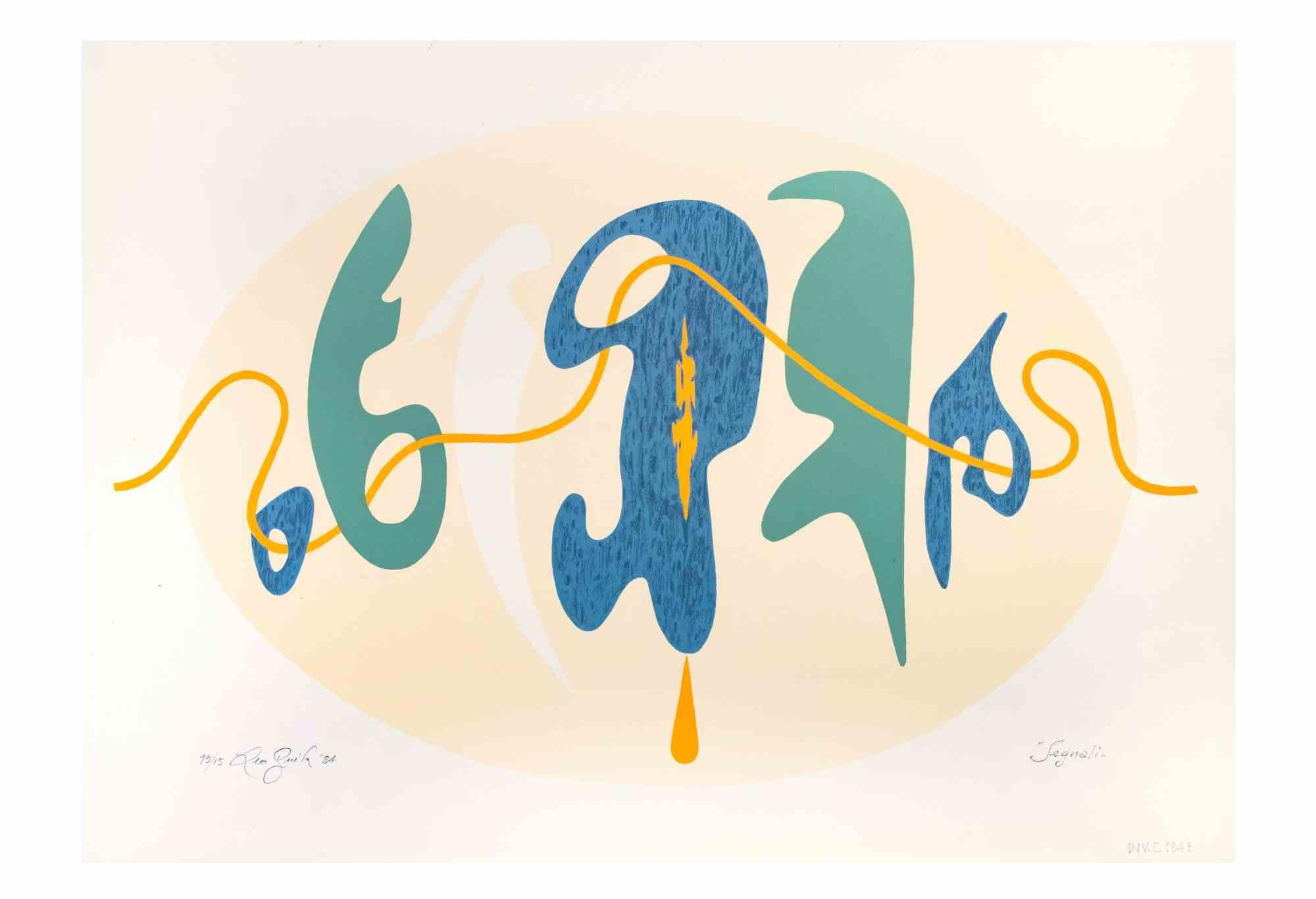 Signals – Paraventdruck von Leo Guida – 1984