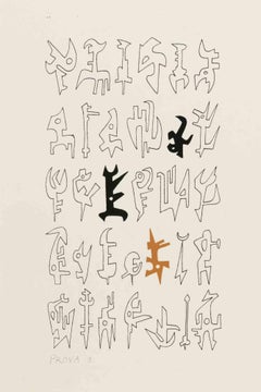 Signs - Lithograph by Leo Guida - 1970s