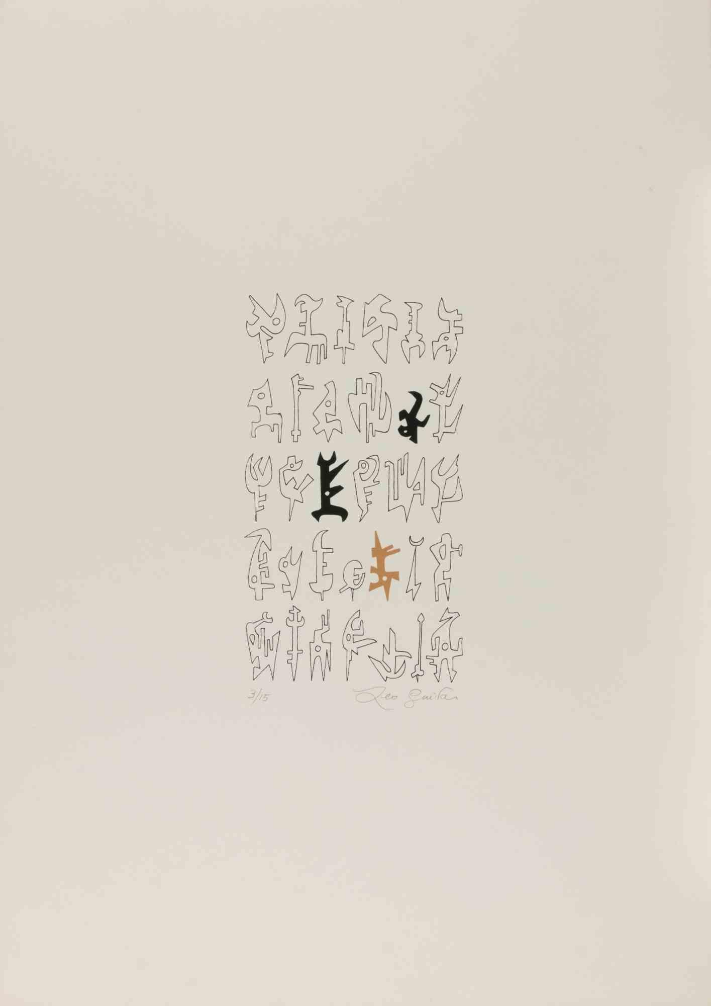 Signs - Lithograph by Leo Guida - 1970s