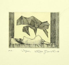 Sogno - Original Etching on Paper by Leo Guida - 1970s