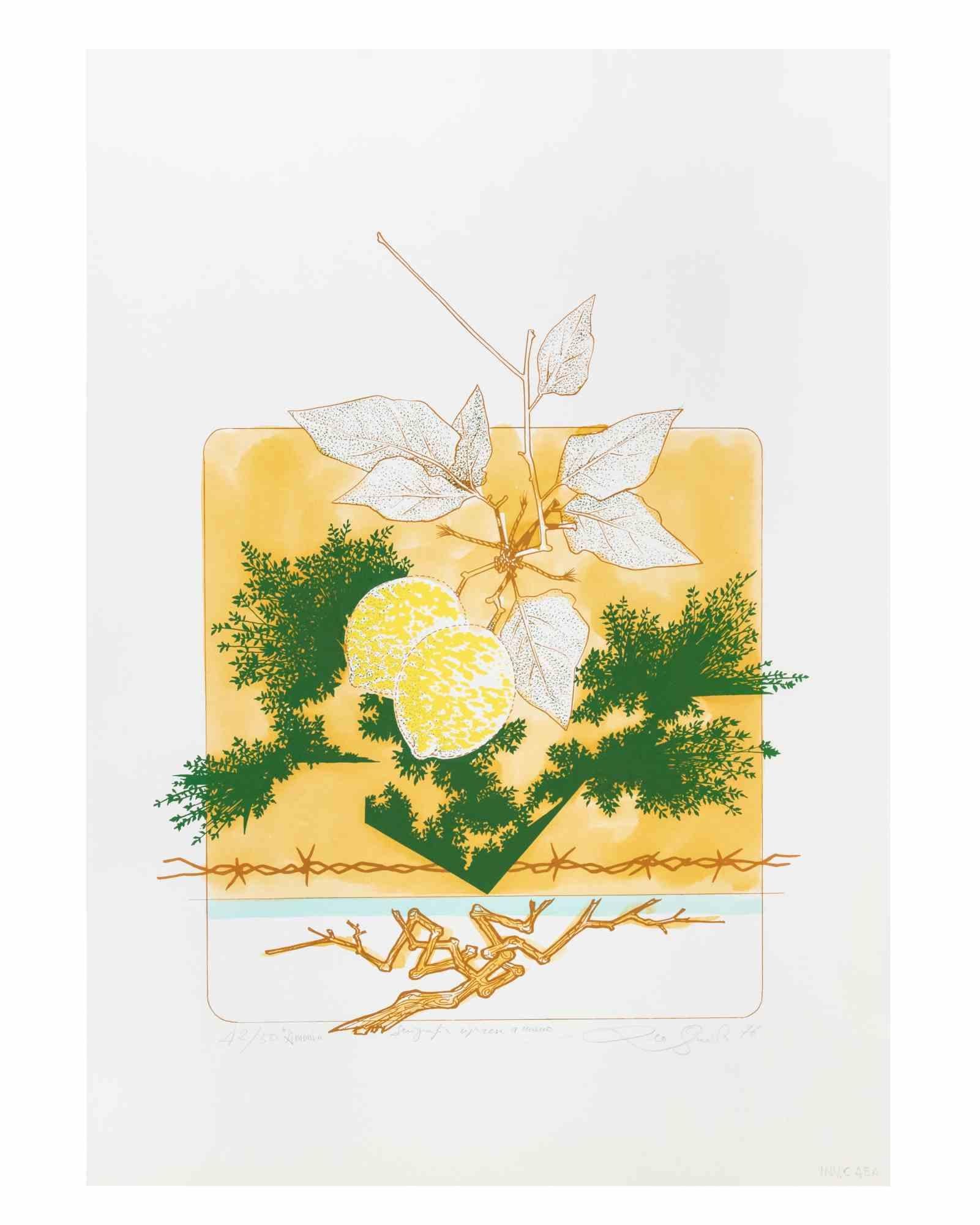 Still Life is an artwork realized in 1976 by the Italian Contemporary artist  Leo Guida  (1992 - 2017).

Original screen print on cardboard

Hand-signed on the lower right in pencil and dated. Numbered on the lower left, edition of 50 prints. 

Good