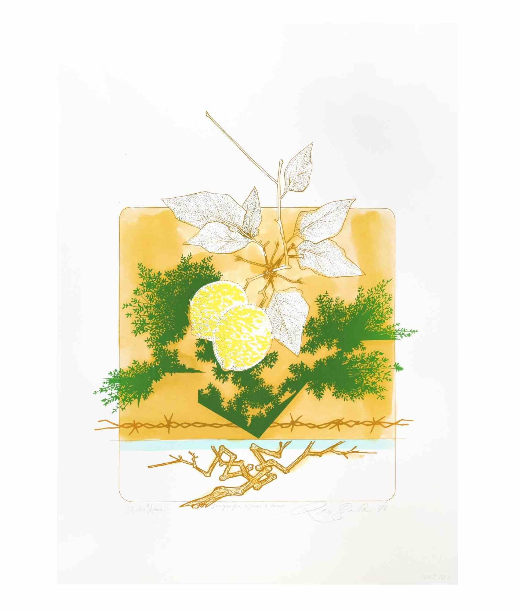 Naturaleza muerta es una obra de arte realizada en 1976 por el artista contemporáneo italiano  Leo Guida  (1992 - 2017).

Serigrafía original sobre cartón

Firmado a mano en la parte inferior derecha a lápiz y fechado. Numerada en la parte inferior
