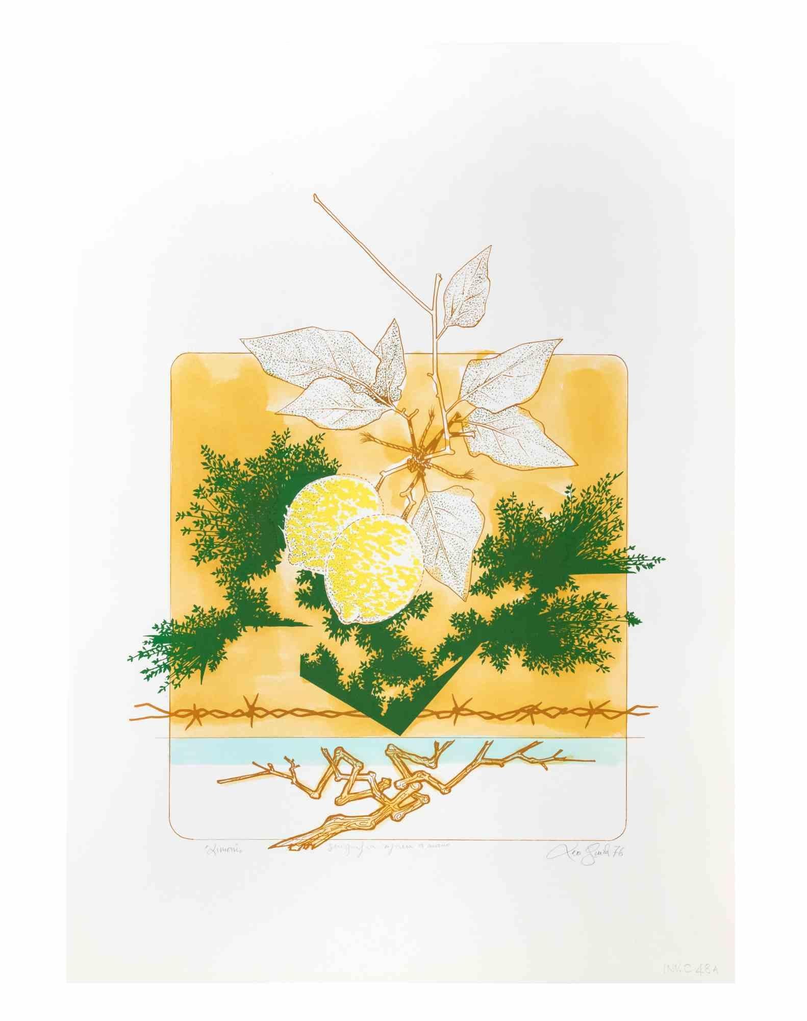 Naturaleza muerta es una obra de arte realizada en 1976 por el artista contemporáneo italiano  Leo Guida  (1992 - 2017).

Serigrafía original sobre cartón

Firmado a mano en la parte inferior derecha a lápiz y fechado.Titulado en la parte inferior