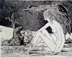 Sybil - Grabado original de Leo Guida - 1970