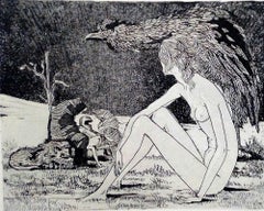 Sybil - Gravure originale de Leo Guida - 1970