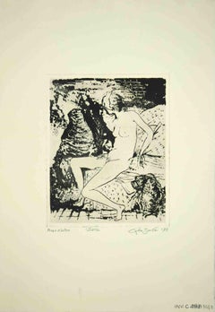 Sybil - Gravure originale de Leo Guida - 1971