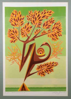  Temporary Tree 2 – Lithographie von Leo Guida – 1970er Jahre