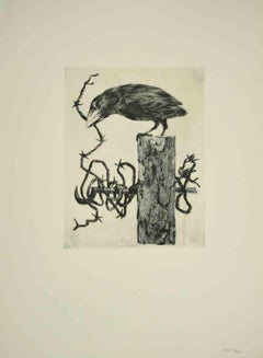 The Bird - Original Etching by Leo Guida - 1970s