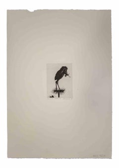 The Border - Original Etching by Leo Guida - 1972