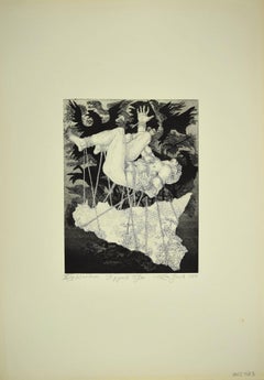 The Giant Tifeo - Etching by Leo Guida - 1975