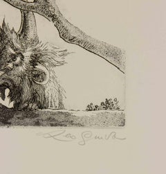 The Guardian – Radierung von Leo Guida – 1970er Jahre