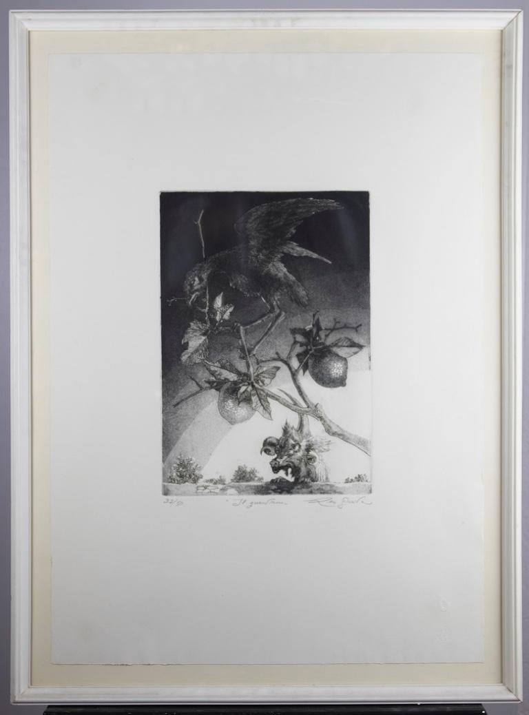 The Guardian - Etching by Leo Guida - 1975 For Sale 1